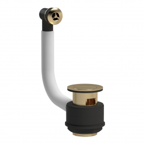 Nuie Stone Basin Pop-Up Waste with Overflow - Brushed Brass