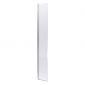 Nuie Wet Room Concealed Hinged Flipper Panel 1850mm High x 300mm Wide 8mm Glass - Polished Chrome