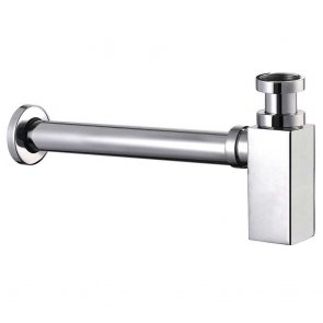 Orbit Square Basin Bottle Trap - Chrome