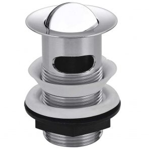 Orbit Round Flip Top Basin Waste Chrome - Slotted