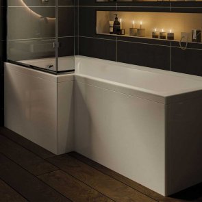 Orbit L-Shaped Bath Front Panel 1700mm Wide - White