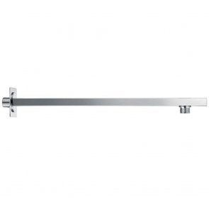 Orbit Square Extended Wall Mounted Shower Arm 435mm Length - Chrome