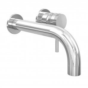 Orbit Core Lever Basin Mixer Tap Wall Mounted - Chrome