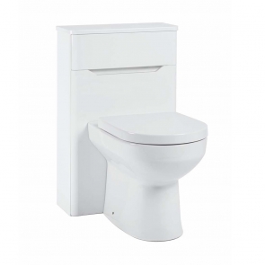 Orbit Ella Back to Wall WC Unit 500mm Wide - Gloss White