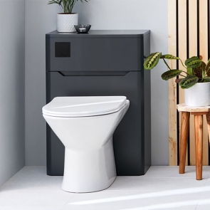 Orbit Ella Back to Wall WC Unit 500mm Wide - Matt Anthracite | Product Image