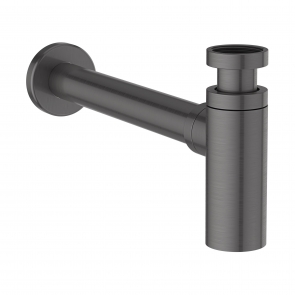 Orbit Minimalist Round Basin Bottle Trap - Gunmetal