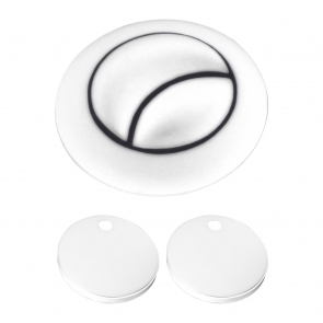 Orbit Seat Hinge Cover and Cistern Push Button - White