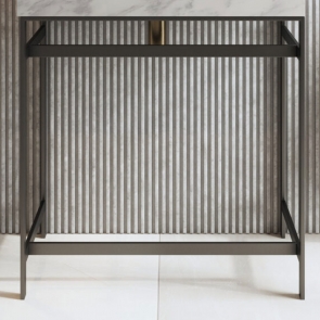 Orbit Floor Mounted Frame 800mm Wide - Matte Black