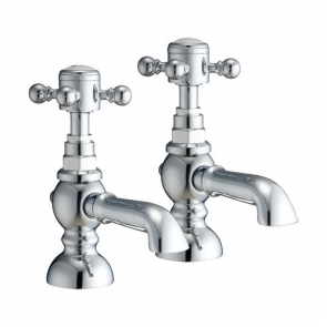 Orbit Harrogate Basin Taps Pair - Chrome