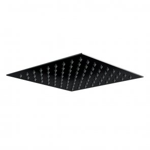 Orbit Noire Square Fixed Shower Head 300mm x 300mm - Stainless Steel/Matt Black