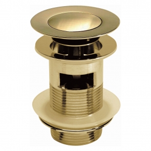 Orbit Harrogate Sprung Basin Waste Aged Brass - Slotted