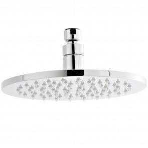 Nuie LED Round Fixed Shower Head 200mm Diameter - Chrome