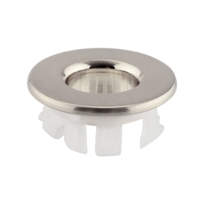 Prestige Basin Overflow Cover - Brushed Nickel | Product Image