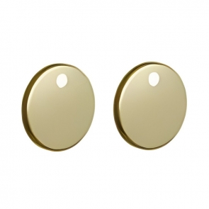 Prestige Cover Caps For Seat Hinges (To Fit All Other Seats) - Brushed Brass