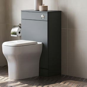 Prestige Culture Back to Wall WC Toilet Unit 500mm Wide - Matt Anthracite | Product Image