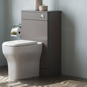 Prestige Culture Back to Wall WC Toilet Unit 500mm Wide - Slate Grey | Product Image