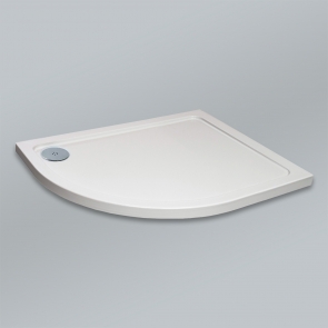 Prestige Foundation Stone Resin Offset Quadrant Shower Tray 1200mm x 800mm Left Handed