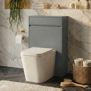 Prestige Note Back to Wall WC Toilet Unit 492mm Wide - Matt Grey | Product Image