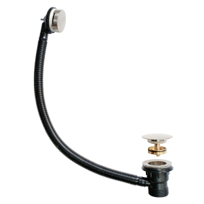 Prestige Easyclean Sprung Plug Bath Waste - Nickel | Product Image