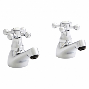 Prestige Viktory Basin Taps Pair Chrome