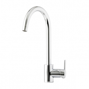 Prima Soho Swan Neck Single Lever Kitchen Sink Mixer Tap - Chrome