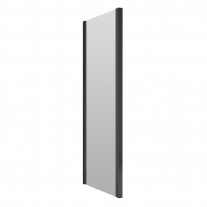 Delphi Expressions Matt Black Shower Door Side Panel 700mm - 6mm Glass