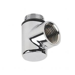Radox Dual Fuel T-Piece Blank, Single, Chrome