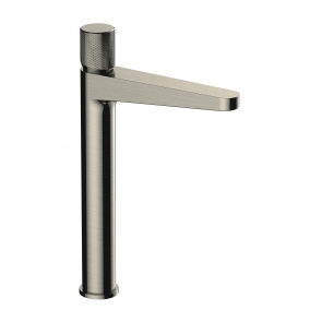 RAK Amalfi Tall Basin Mixer Tap Without Waste - Brushed Nickel