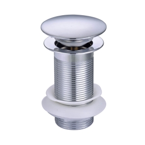 RAK Click Clack 11/4 inch Basin Waste Chrome - Unslotted (For Basins with No Overflow) | Product Image