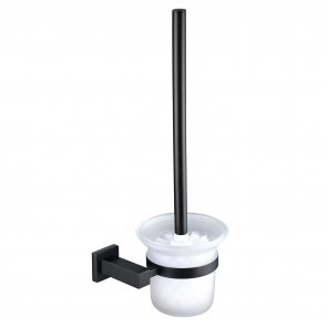 RAK Cubis Toilet Brush and Holder Wall Mounted - Black