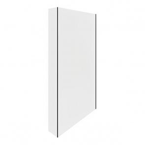Rak Feeling Fixed Return Panel 2000mm High x 250mm Wide - Black | Product Image
