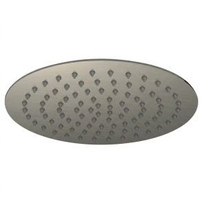 RAK Round Fixed Shower Head 250mm Diameter - Brushed Nickel | Product Image