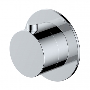 RAK Petit Round Concealed Single Outlet On/Off Valve - Chrome