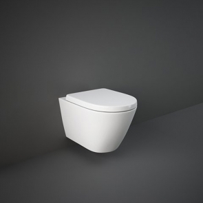 RAK Resort Rimless Wall Hung Toilet Hidden Fixations - Soft Close Seat | Product Image