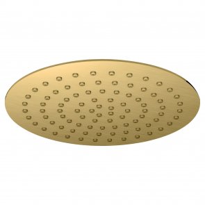 RAK Round Fixed Shower Head 300mm Diameter - Brushed Gold