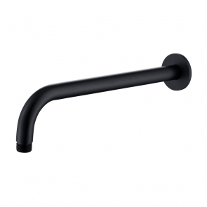 RAK Wall Mounted Round Shower Arm 300mm Length - Black