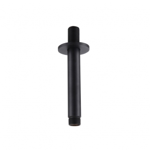 RAK Ceiling Mounted Round Shower Arm 250mm Length - Black