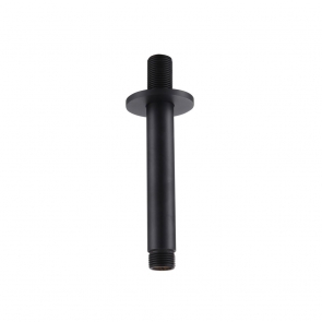 RAK Ceiling Mounted Round Shower Arm 120mm Length - Black