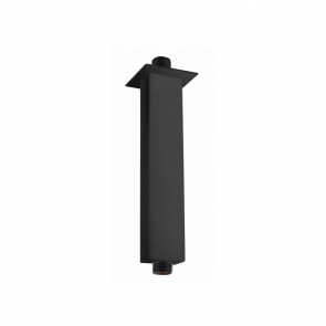 RAK Ceiling Mounted Square Shower Arm 250mm Length - Black