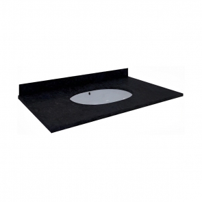 RAK Washington Undermount Countertop 800mm Wide 3TH with Backsplash - Black