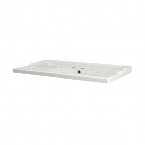 RAK Washington Inset Counter Basin 600mm Wide 3 Tap Hole