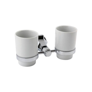 RAK Washington Double Tumbler - Chrome | Product Image