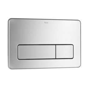 Roca PL3 Dual Flush Operating Plate for Concealed Cistern - Stainless Steel
