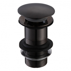 Sagittarius Sprung Domed Basin Waste - Black (Un-Slotted)