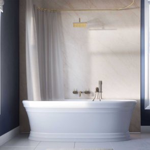 Showerwall Proclick MDF Shower Panel 1200mm Wide x 2440mm High - Athena Marble