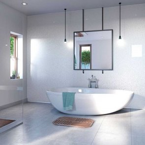 Showerwall Proclick MDF Shower Panel 1200mm Wide x 2440mm High - Luna