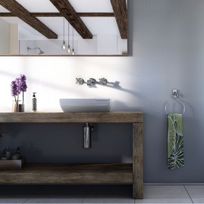 Showerwall Square Edge MDF Shower Panel 1200mm Wide x 2440mm High - Linea White