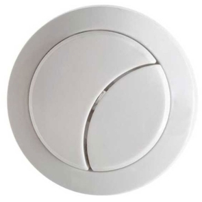 Signature Dual Push Button Cover (Rod) - Matt White | Product Image