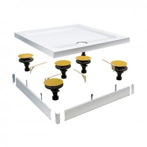 Signature Grade Easy Plumb Riser Kit for Square Trays up to 900mm (96mm high)