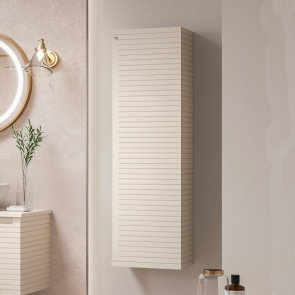 Signature Marshal Wall Hung 1-Door Tall Unit 350mm Wide - Matt Cotton